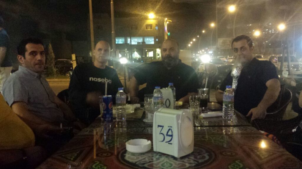 going for dinner in Erbil, Iraq…